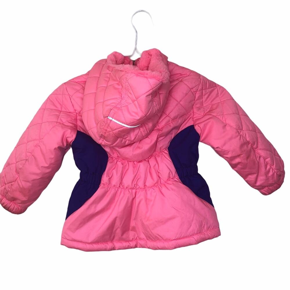 Gerry reversible pink hooded winter coat girls size 2T - Picture 5 of 12